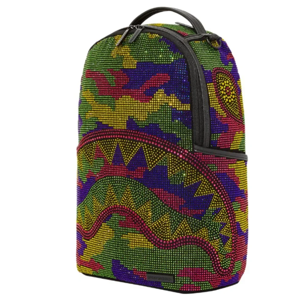 Sprayground “Trinity Inverted Reality” Backpack – 18″  Multicolor Crystals – NWT - Picture 5 of 9